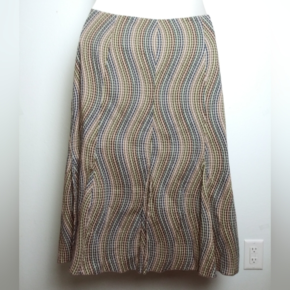 Fishtail Codet Skirt Stripe Plus Size 18W Cotton Fairycore Casual - Picture 2 of 8
